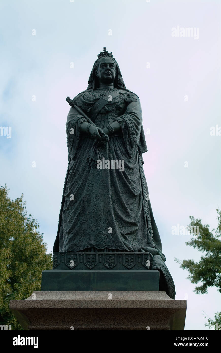 Victoria Statue, Christchurch New Zealand Stock Photo Alamy