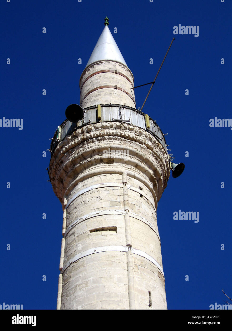 Grand Mosque Minaret in Limassol in Cyprus Stock Photo
