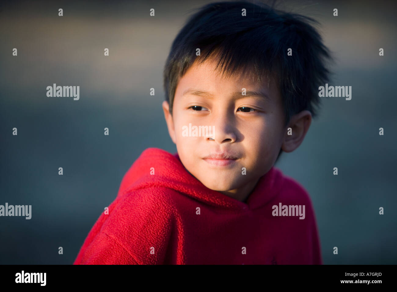 Asian boy, Tennessee Stock Photo