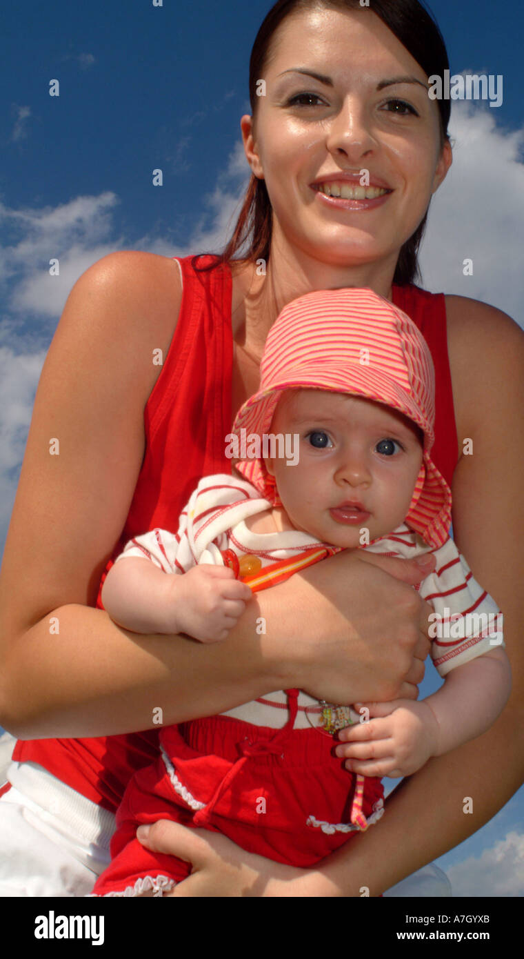 mother and baby Stock Photo