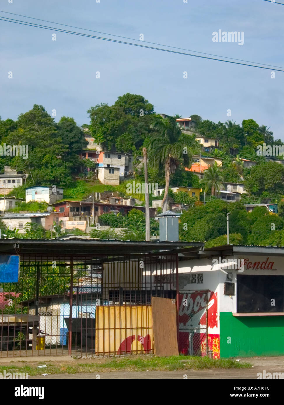 Low income houses San Miguelito Panama Stock Photo
