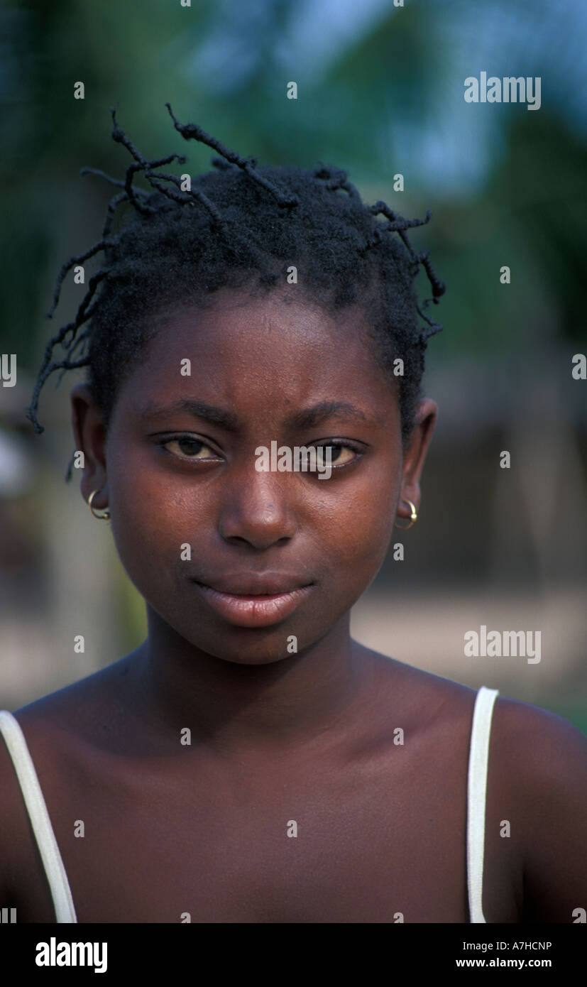 girl, Tafi Atome, Volta region, Ghana Stock Photo