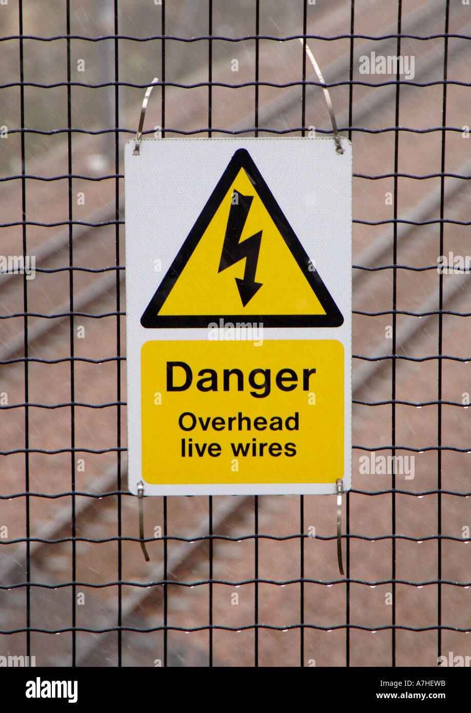 Danger - Live Wire Overhead – Western Safety Sign