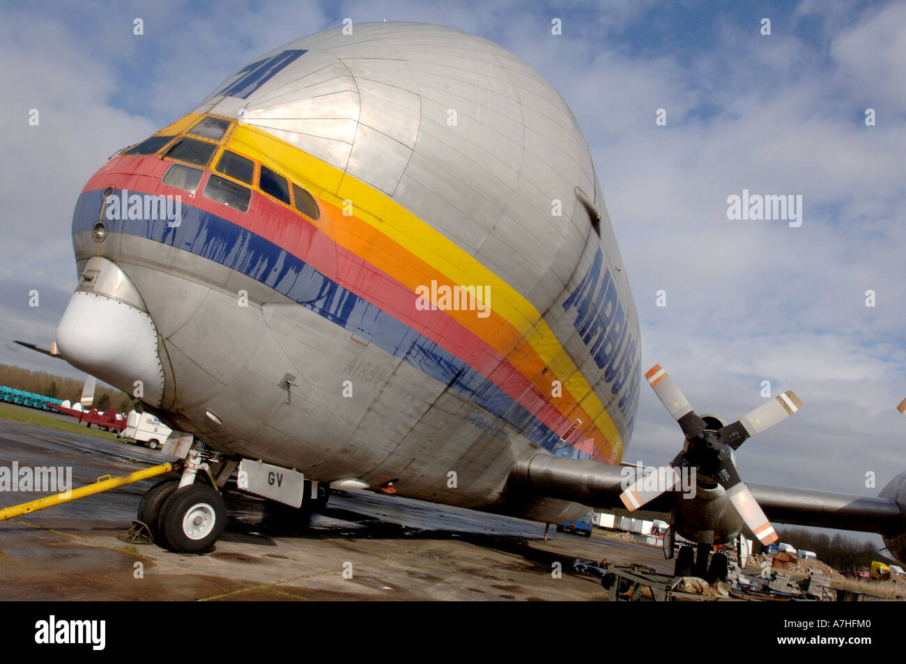 Airbus 377SG-201 Super Guppy air transport cargo plane Stock Airbus 377SG-201 Super Guppy air transport cargo plane Stock