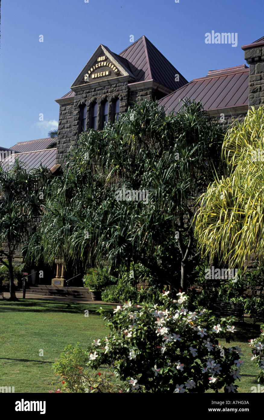 Hawaii, Oahu Bernice P. Bishop Museum 1889 Stock Photo
