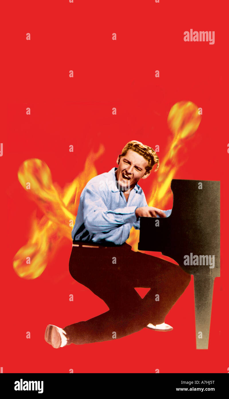 JERRY LEE LEWIS US rock musician Stock Photo