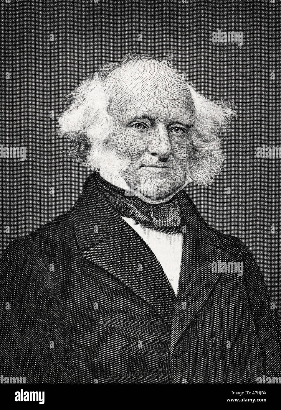 MARTIN VAN BUREN - 8th President of the USA (1782 to 1862) Stock Photo