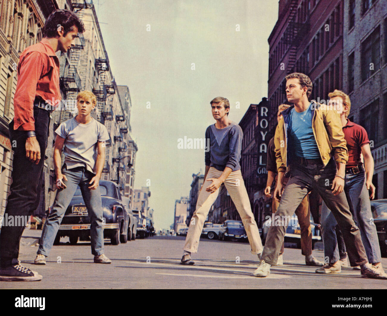 WEST SIDE STORY 1961 UA film with George Chakiris at left Stock Photo