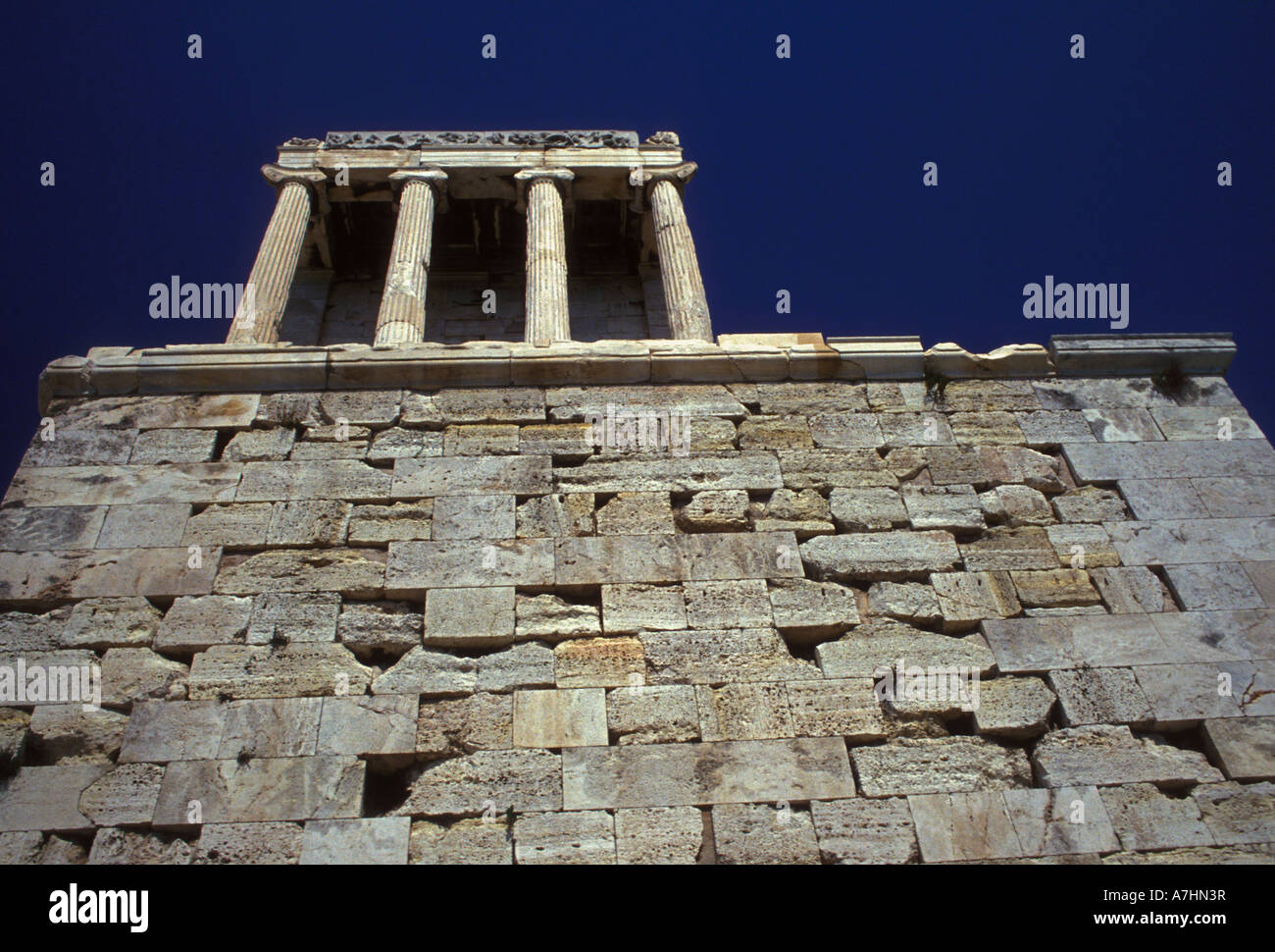 Temple of Athena Nike, Athena Nike, goddess of war, goddess of wisdom, Acropolis, city of Athens, Athens, Attica, Greece Stock Photo