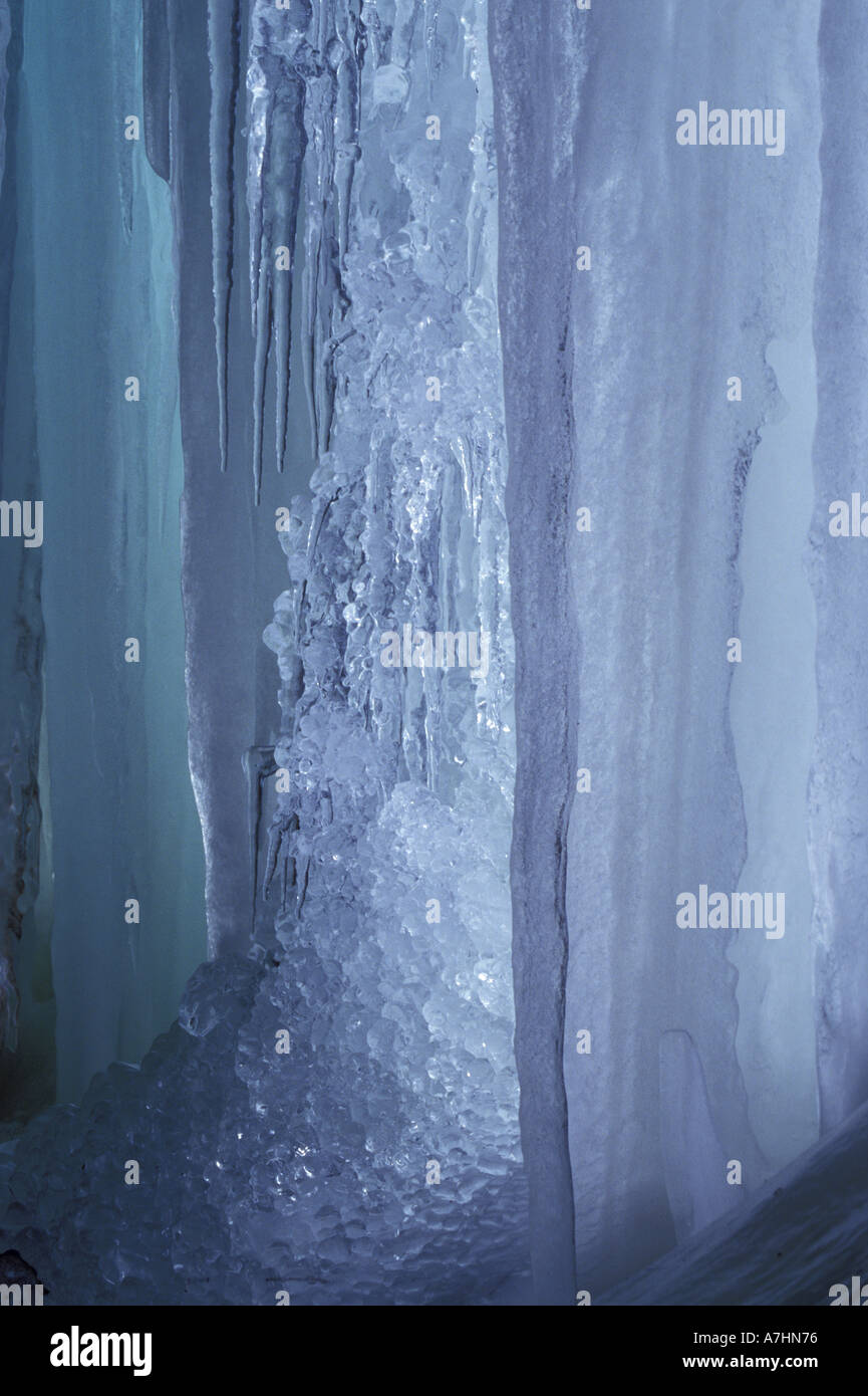 Inside an Ice Cave Looking Out; Pictured Rocks National Lakeshore
