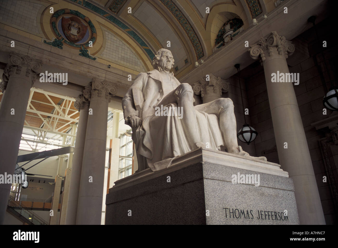 N.A., USA, Missouri, St. Louis Statue of Thomas Jefferson, Missouri ...
