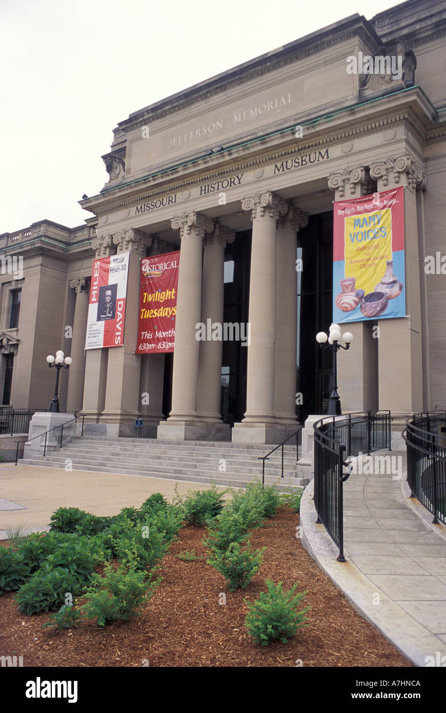 N.A., USA, Missouri, St. Louis Missouri History Museum, Jefferson Memorial building, Exterior Stock Photo