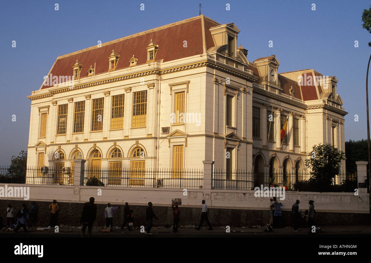 fine example of French colonial architecture in city centre Dakar
