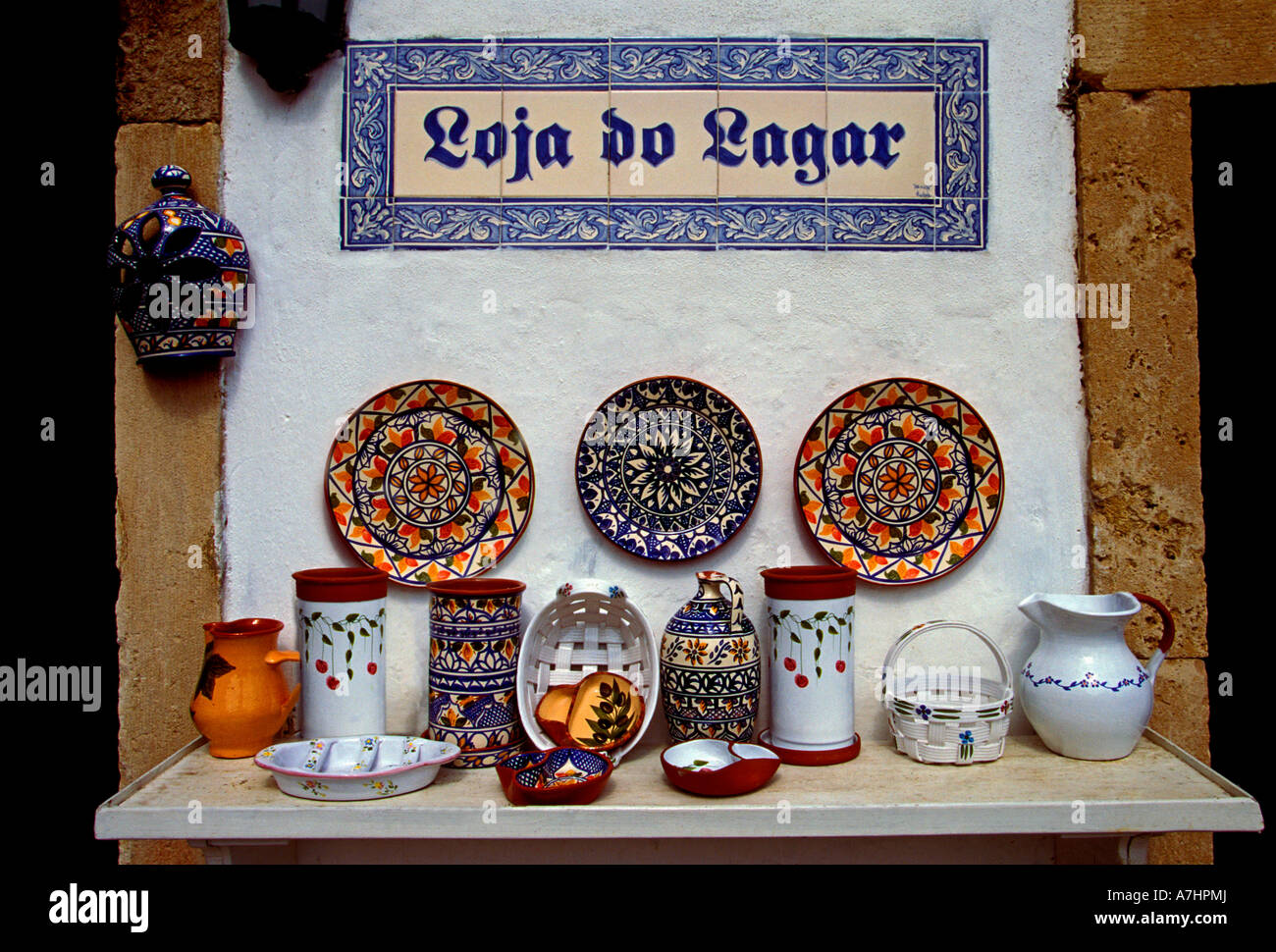 ceramic plates, ceramics, dishware, souvenir shop, Obidos, Leiria