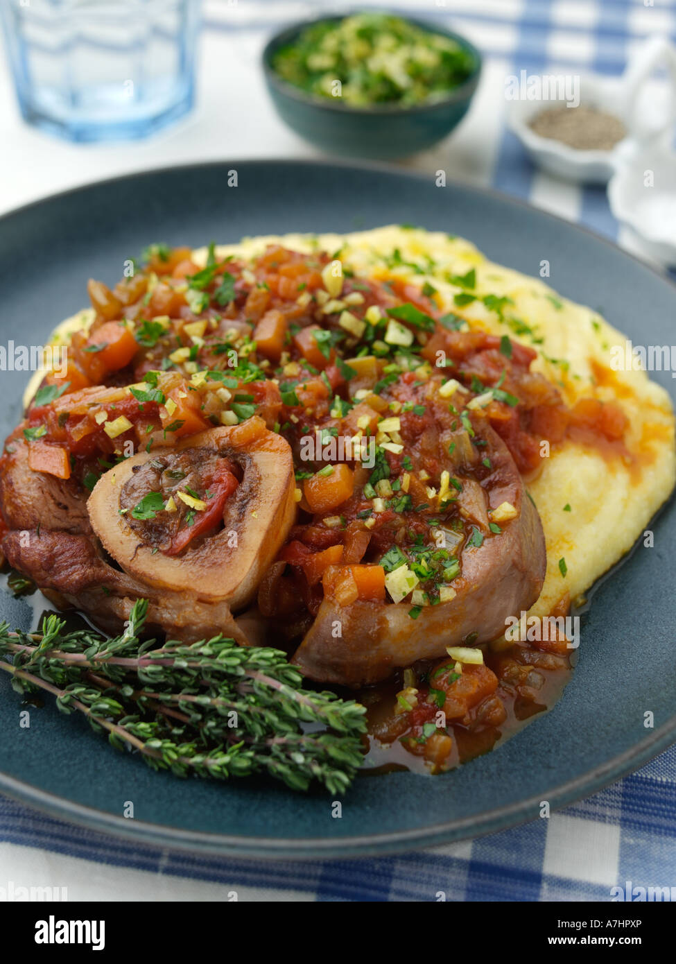 Polenta with osso bucco hires stock photography and images Alamy