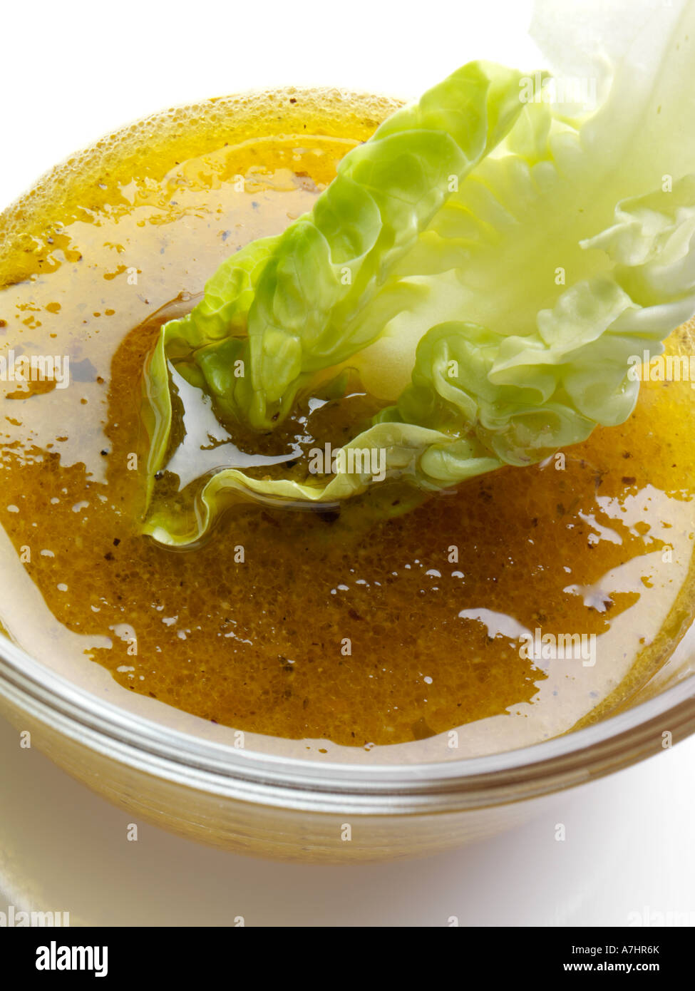 Lettuce and salad dressing editorial food Stock Photo Alamy