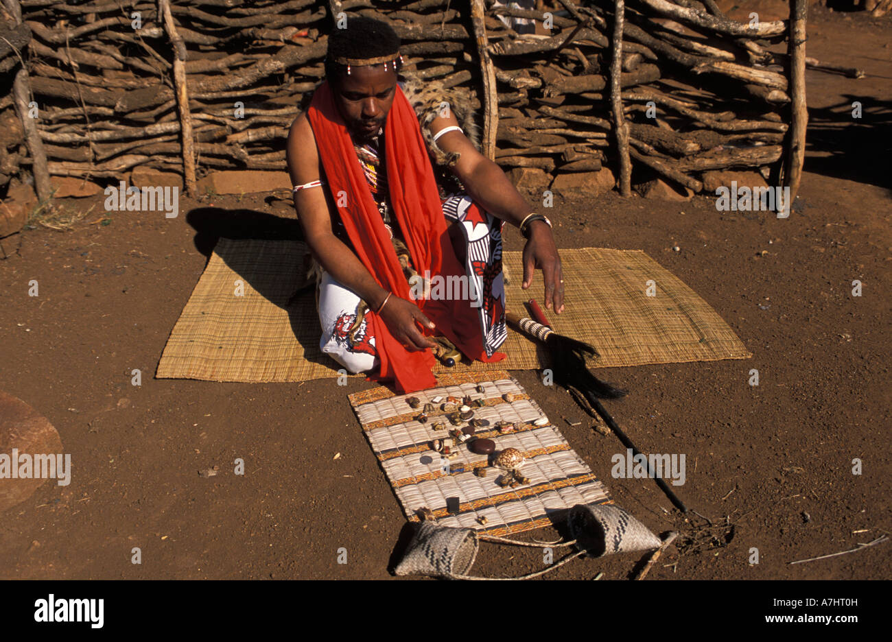 Sotho Sangoma Throwing The Bones, Basotho Cultural Village, Golden 734
