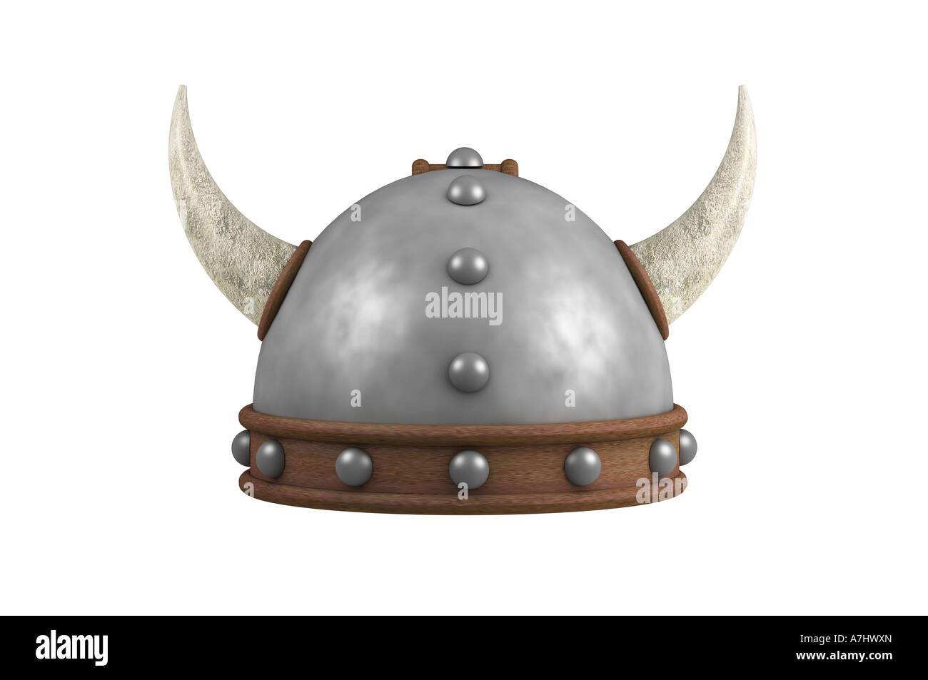 Viking helmet Stock Photo
