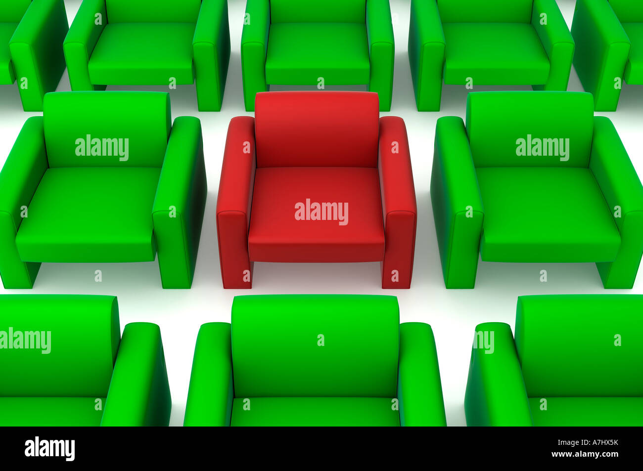 Lots of settees Stock Photo