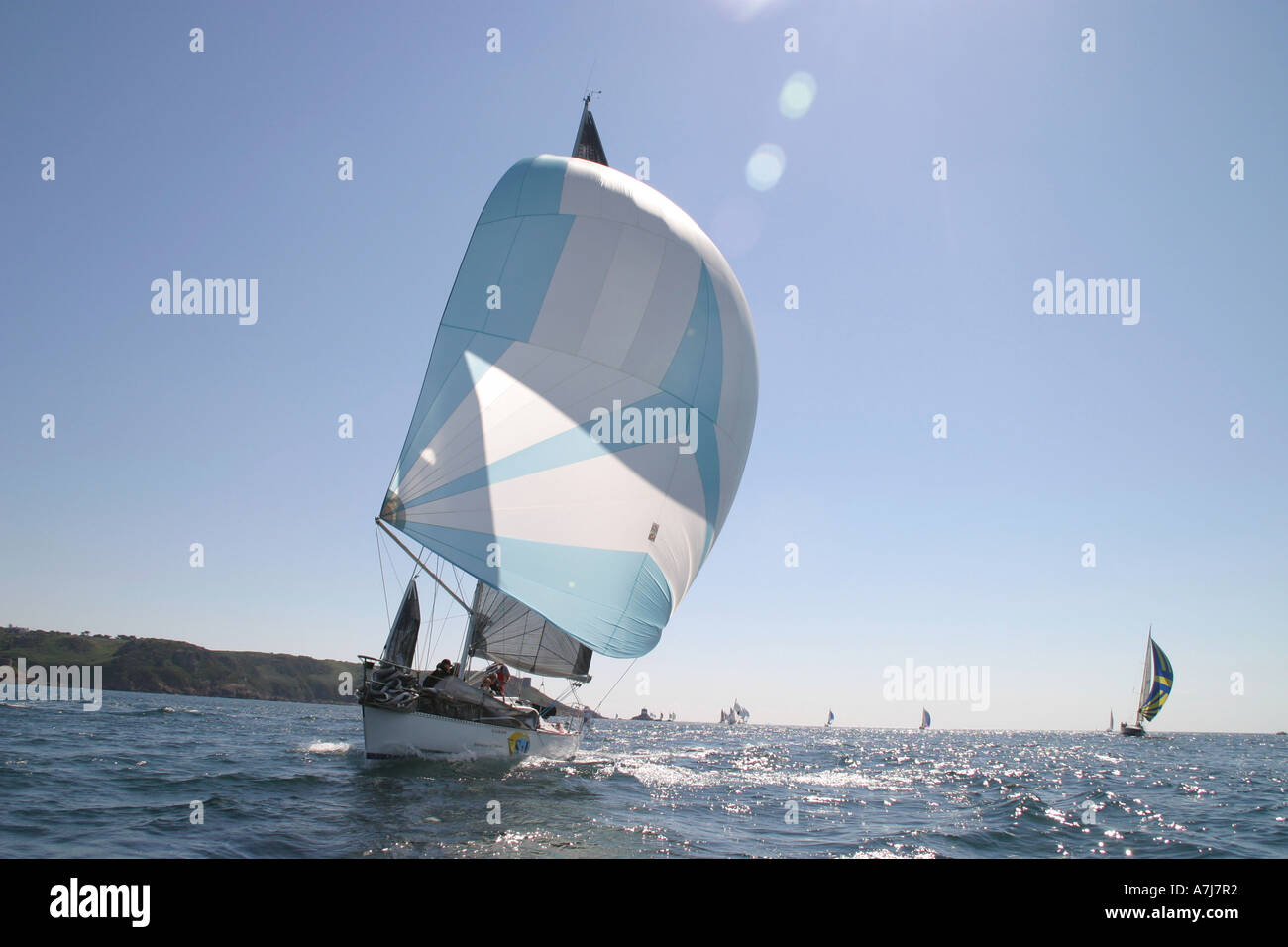 French yacht race to the neighbouring English Channel Islands Stock