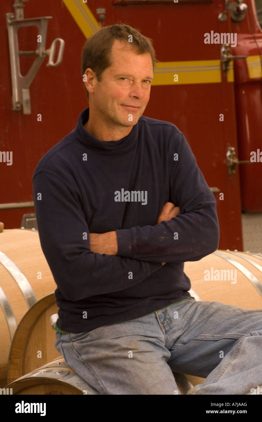 Portrait of Beaux Freres winemaker Mike Etzel Stock Photo