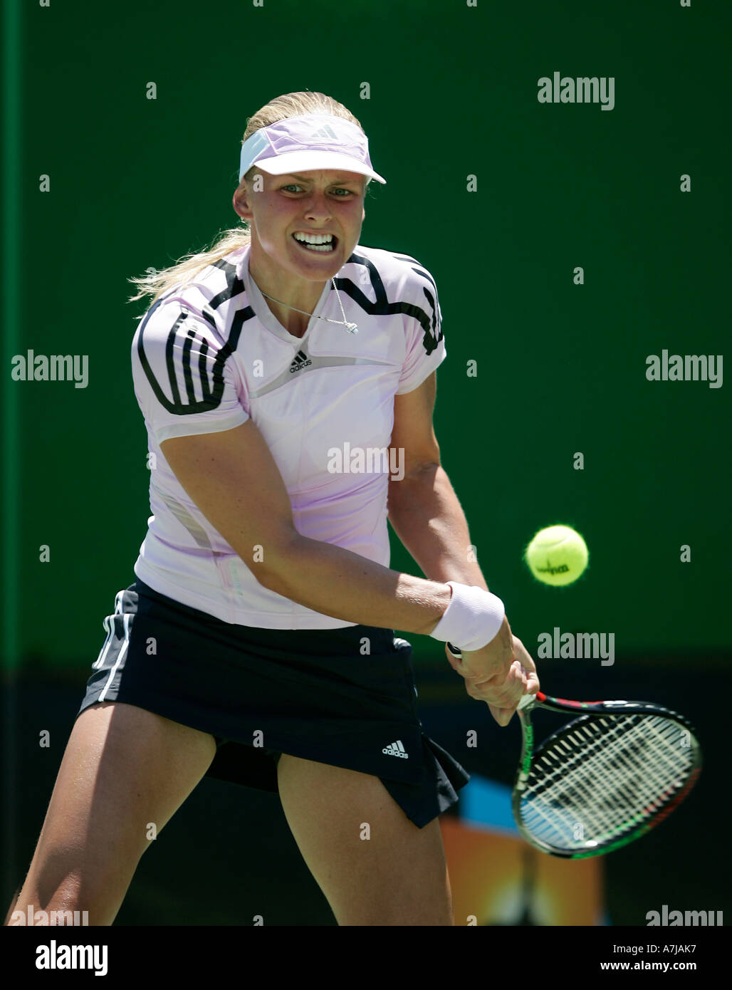 Anna Lena Groenefeld from Germany at the Australian Open in Melbourne / Australia. Stock Photo