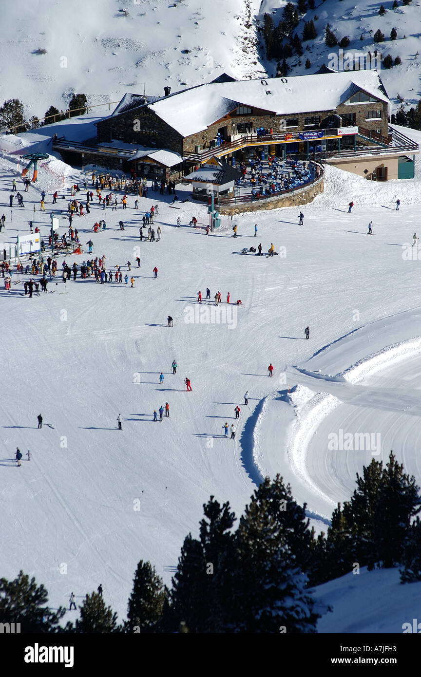 Aerial view of Soldeu ski resort, Andorra Stock Photo - Alamy