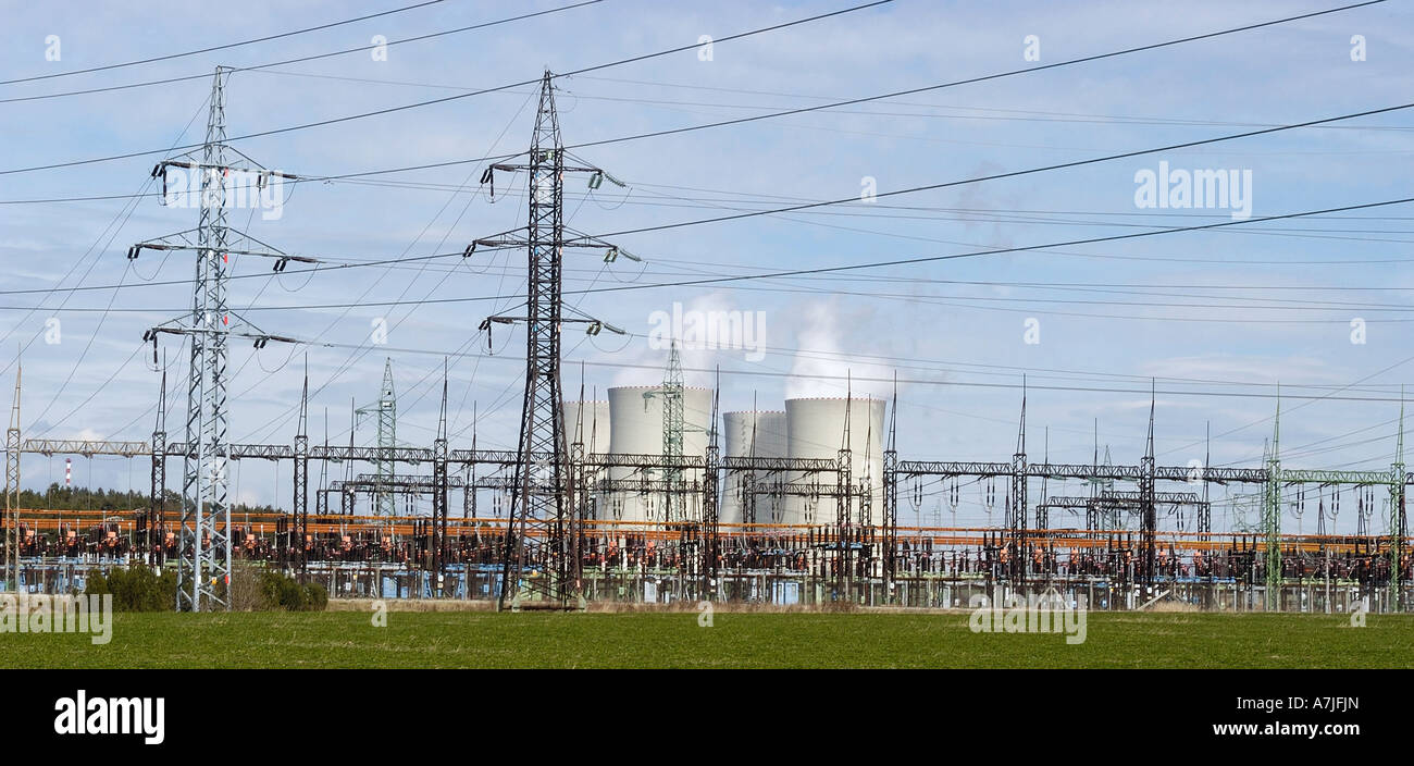 Temelin Nuclear Power Plant Czech Republic Stock Photo - Alamy