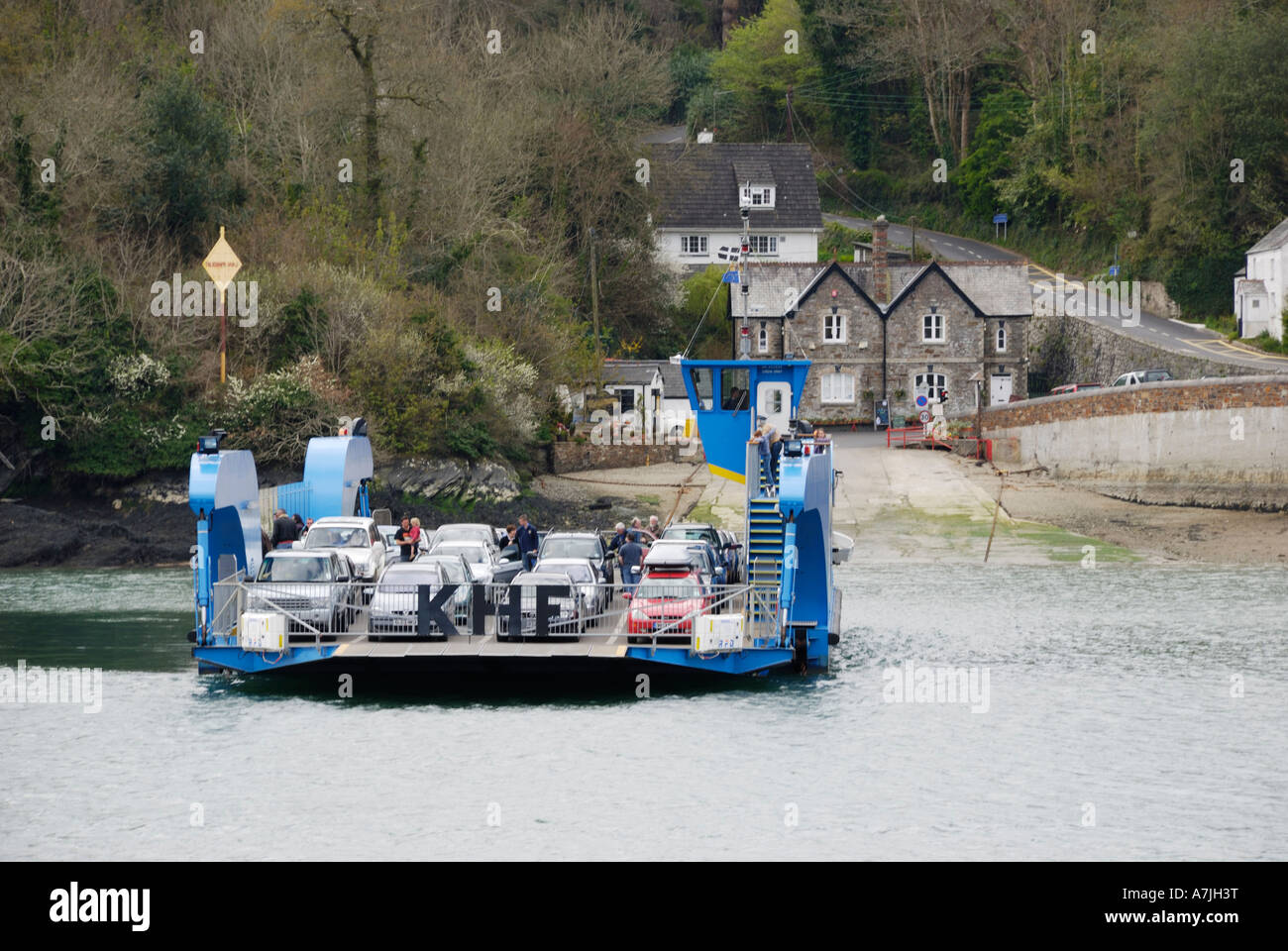 The newly commissioned King Harry Ferry Cornwall UK Stock Photo Alamy