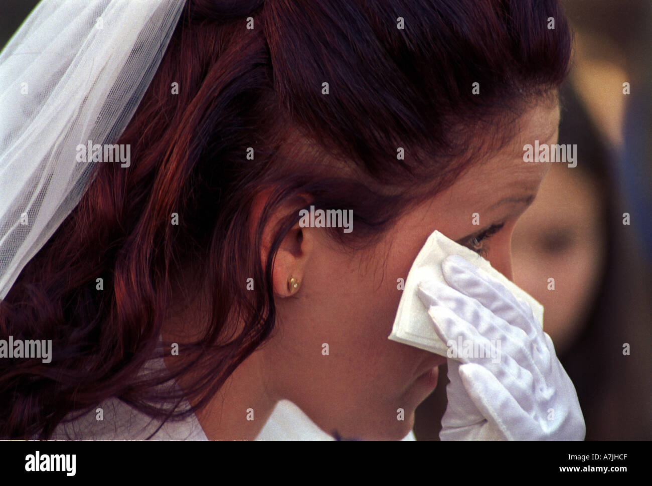bride the cry Stock Photo