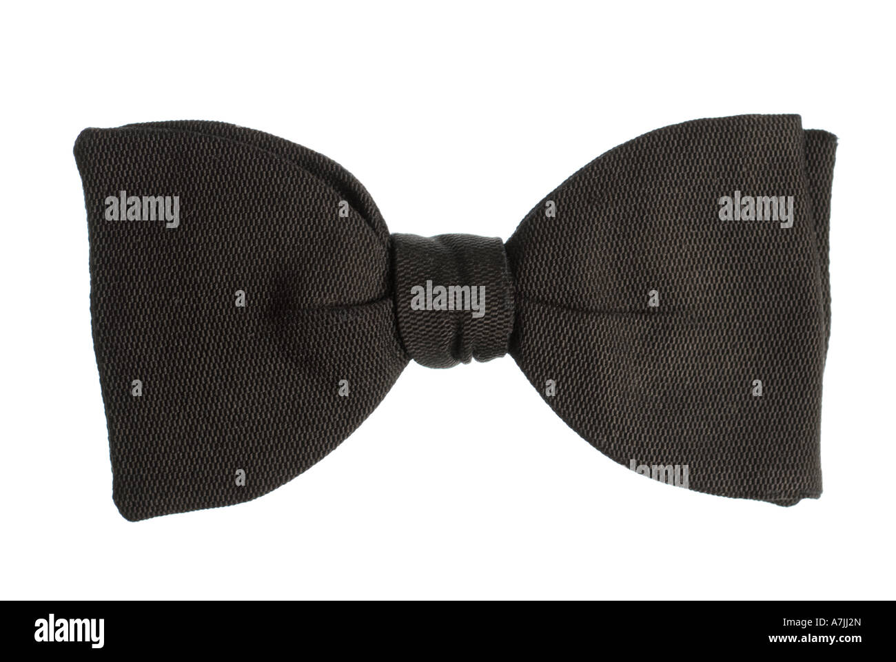 Black bow-tie cutout Stock Photo