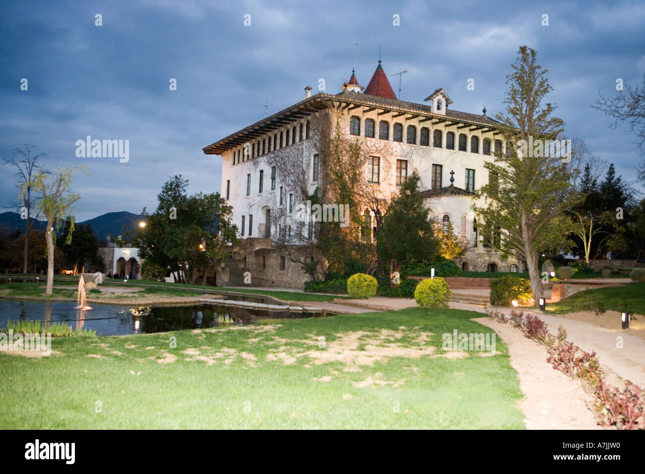 The winery at Codorniu Catalonia Spain, famous Spanish sparkling wine