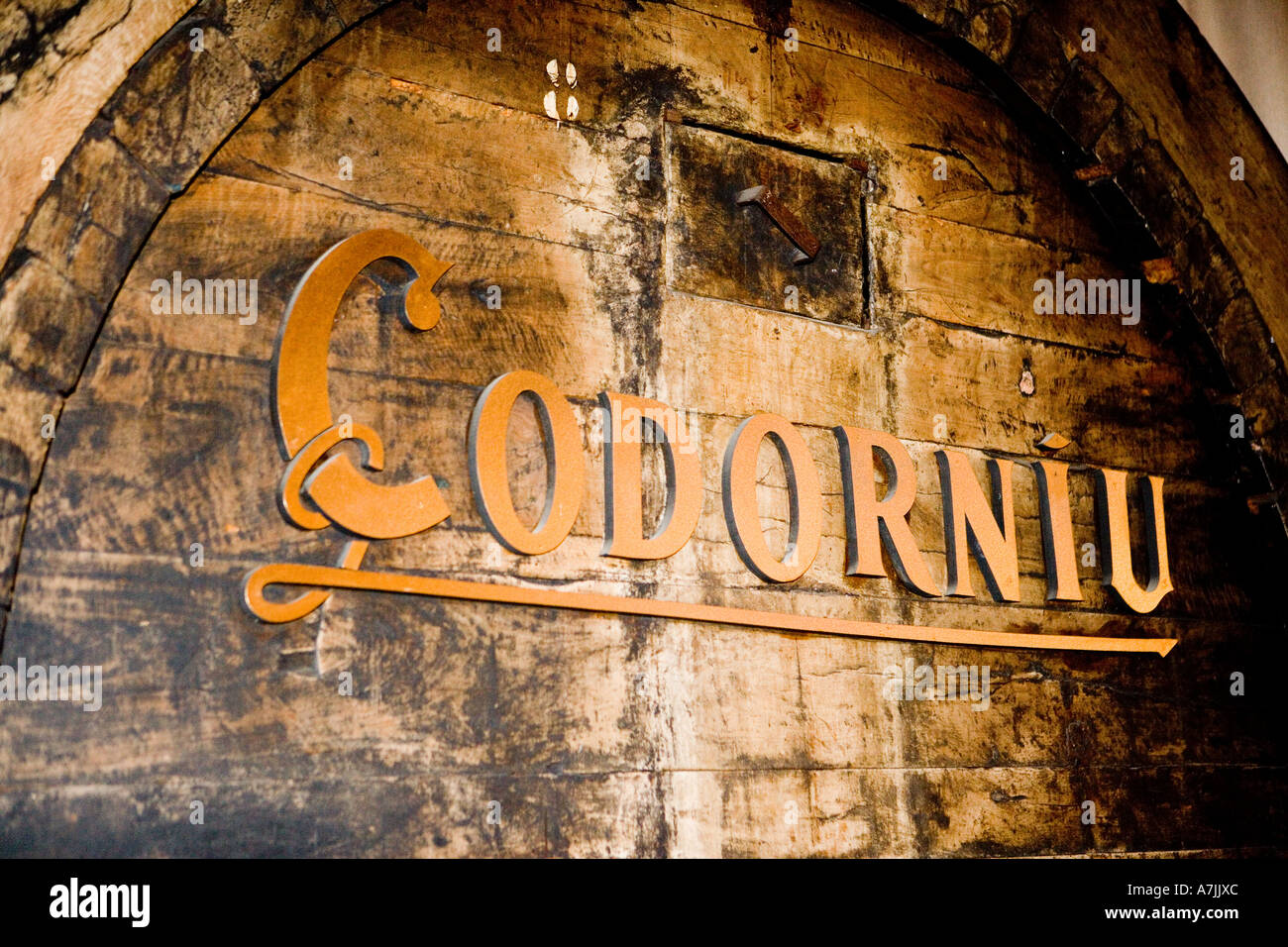 The Cellars of Codorniu Catalonia Spain, famous Spanish sparkling wine