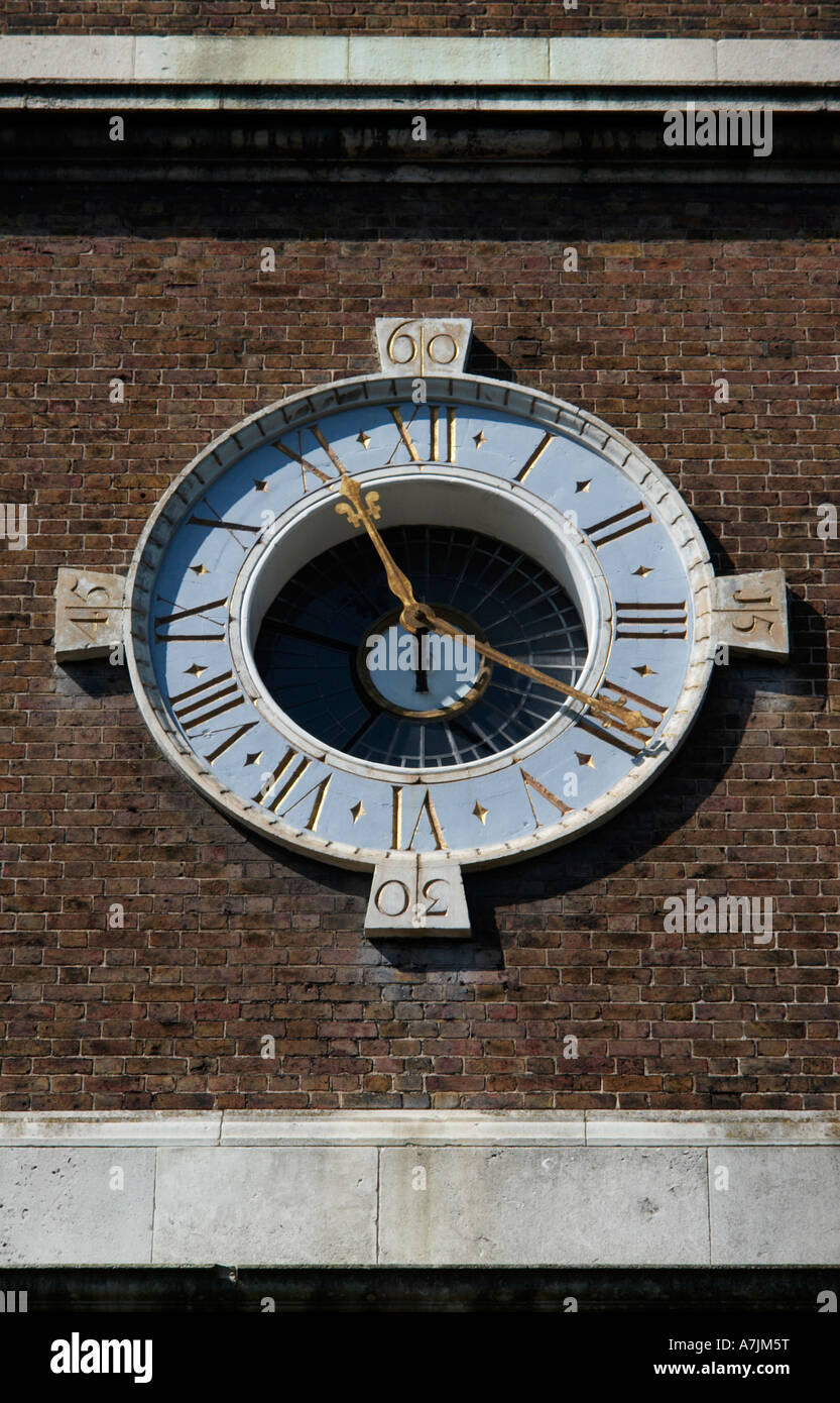 Clock on the face of St John at Hampstead church Hampstead London ...