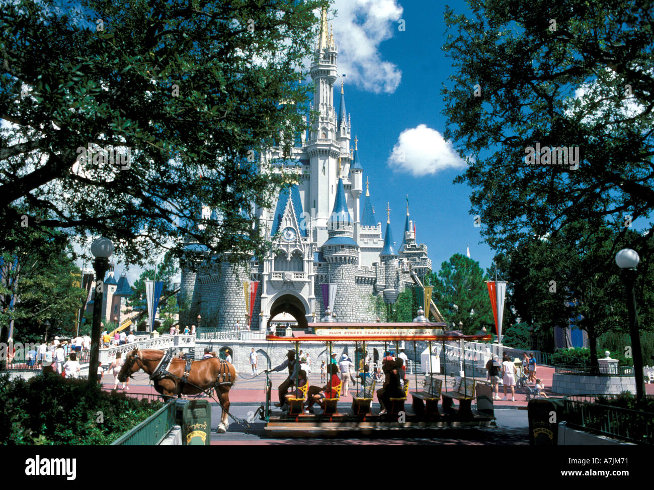 Orlando Florida Walt Disney World Magic Kingdom Cinderella s Castle Stock Photo