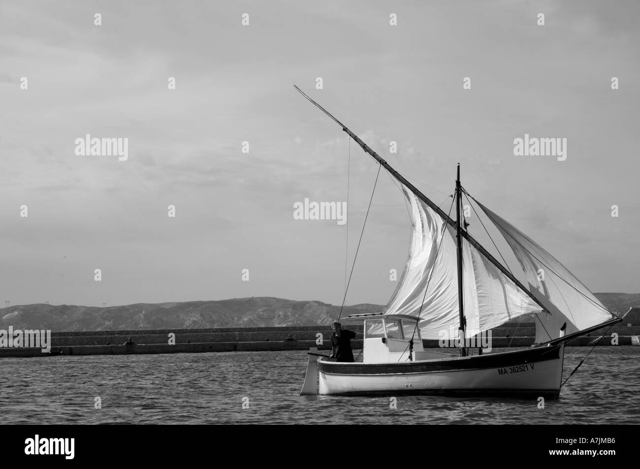 Triangular sail Black and White Stock Photos & Images - Alamy
