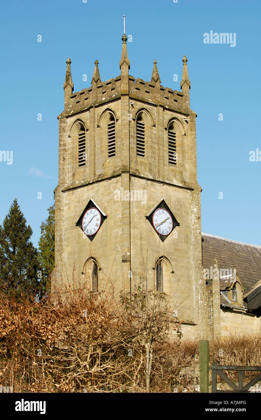 Parkend Church Tower Forest Of Dean Stock Photo