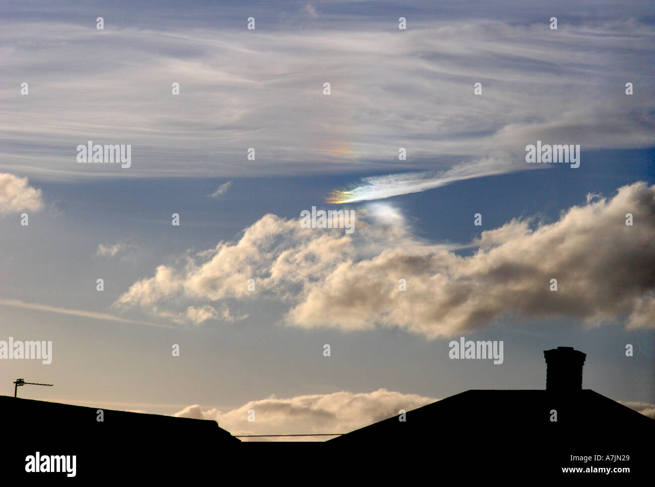 Mock sun phenomenon Radley Oxfordshire Stock Photo