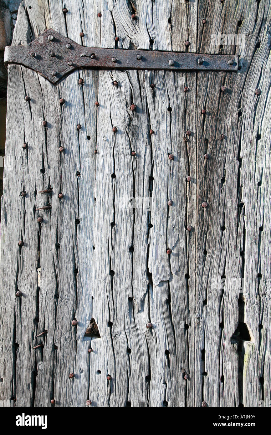 Old Oak Wooden Studded Door High Resolution Stock Photography and ...