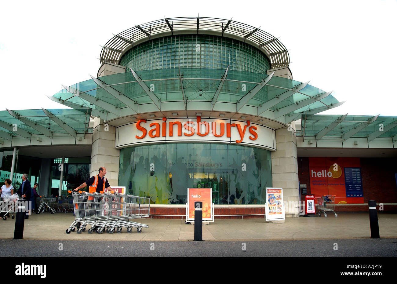 Sainsburys supermarket picture from Exeter Devon Stock Photo Alamy