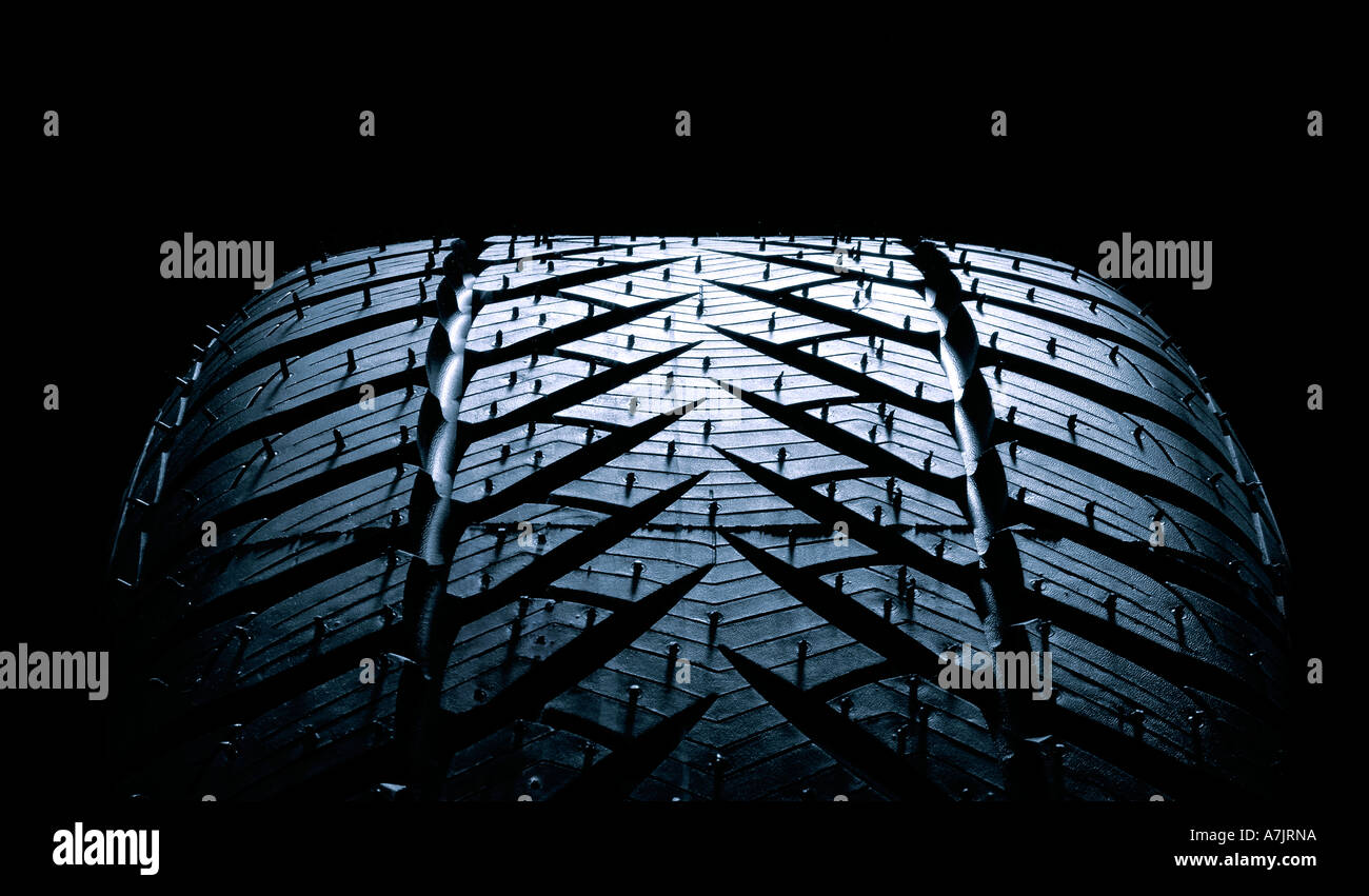 tire tread pattern Reifen Reifenprofil Stock Photo