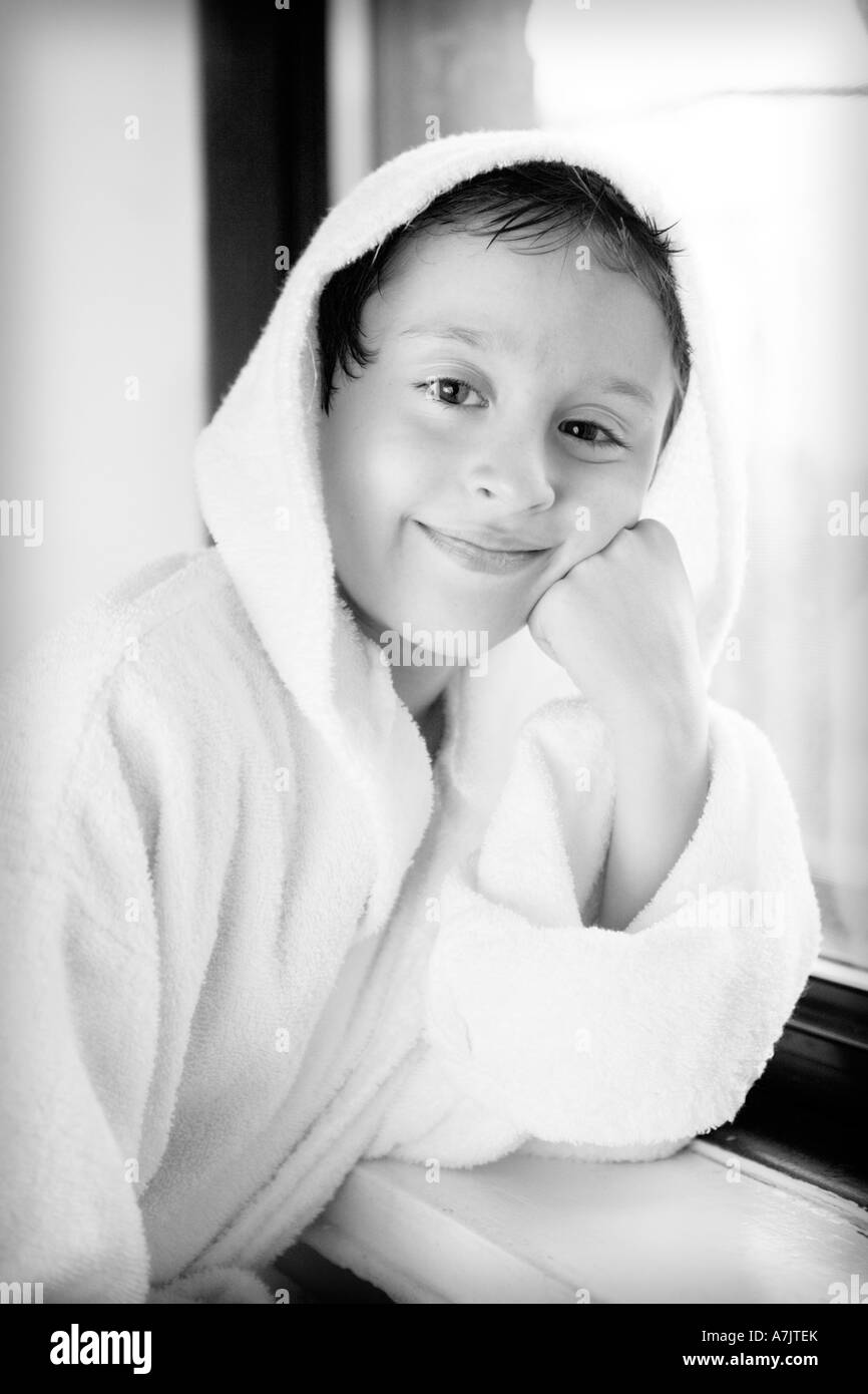 Bath boy Black and White Stock Photos & Images Alamy