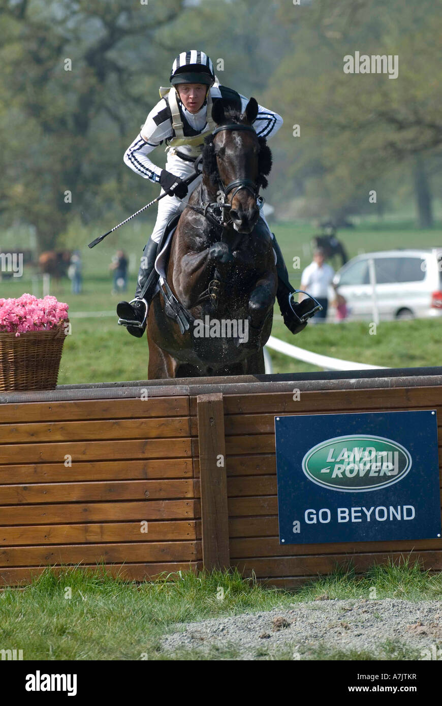 Three Day Event Rider Taking part in the Cross Country Phase at the ...