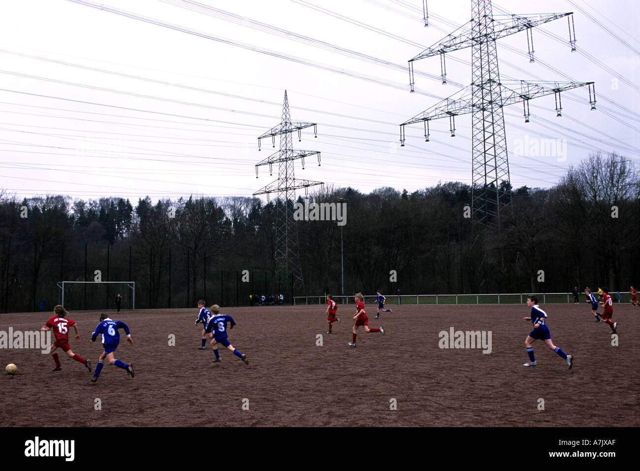 Youth International football tournament, Leichlingen, North Rhine Westphalia, Germany. Stock Photo