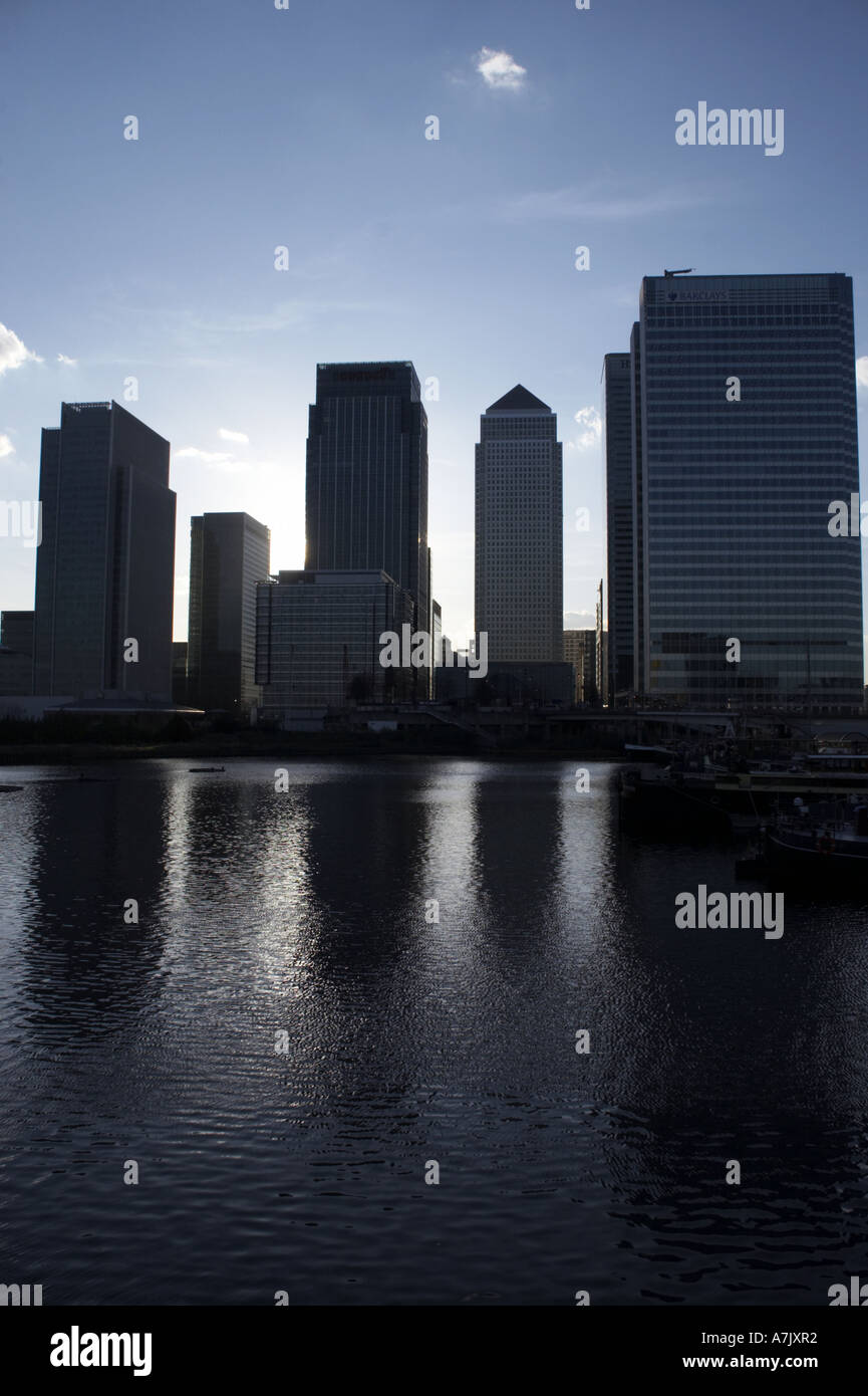 Canary Wharf office buildings in the Docklands in London UK Stock Photo ...