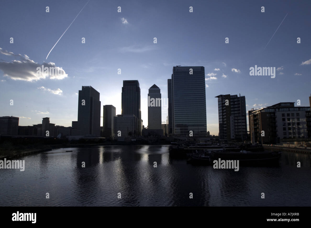 Canary Wharf office buildings in the Docklands in London UK Stock Photo ...