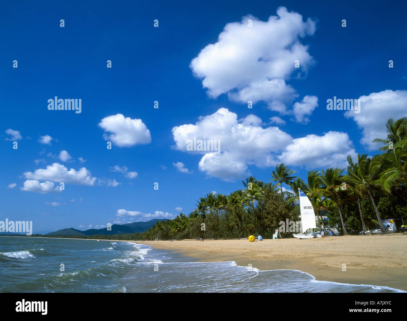Cairns, Palm Cove, Daytime Coastal View Stock Photo Alamy