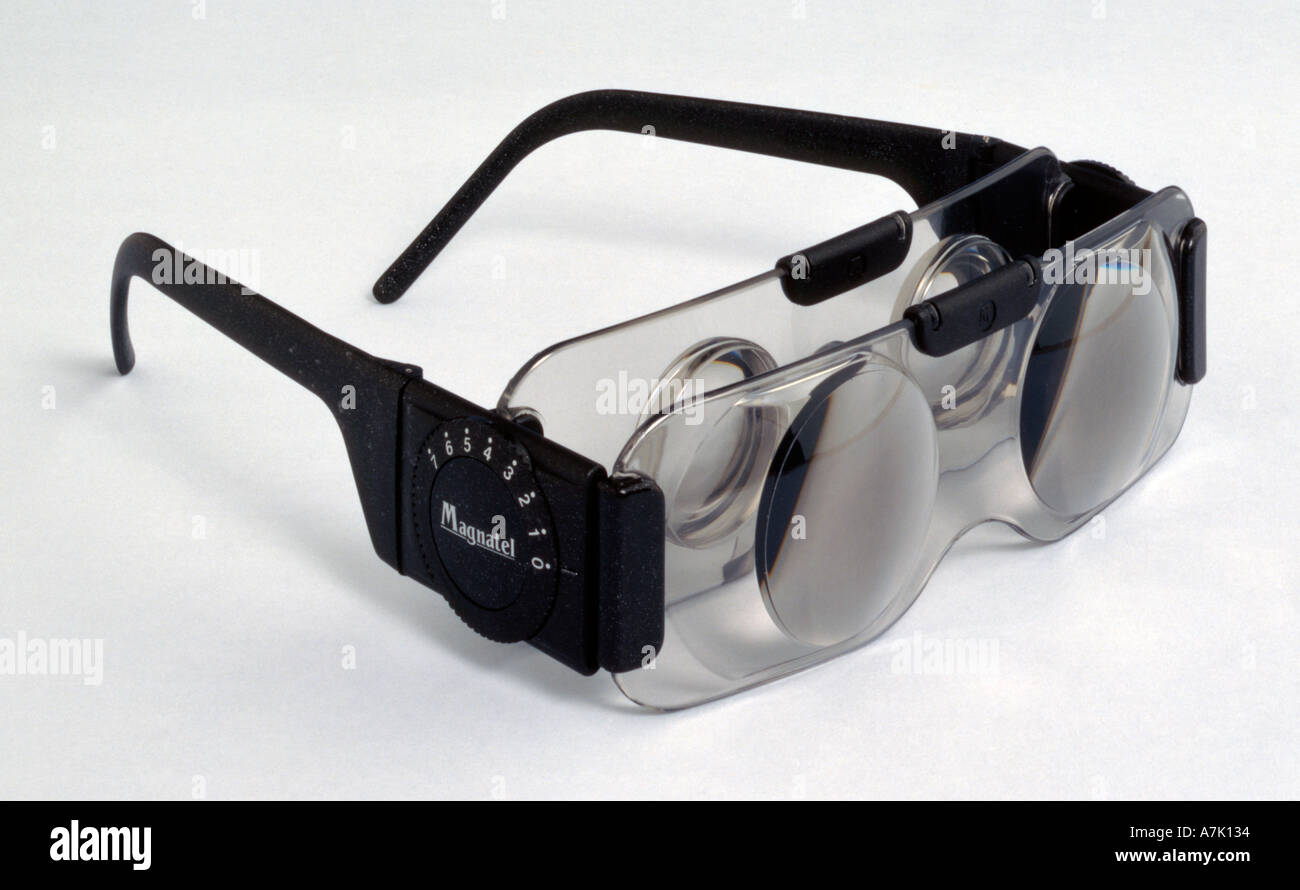 Spectacles that magnify things Useful for threading needles Stock Photo ...