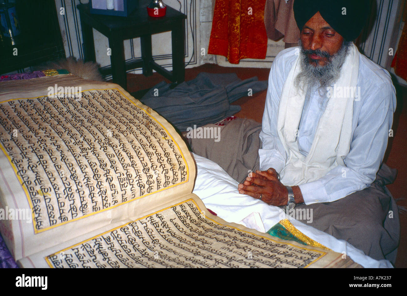 Amritsar India Reading Guru Granth Sahib golden Temple 1st Floor ...