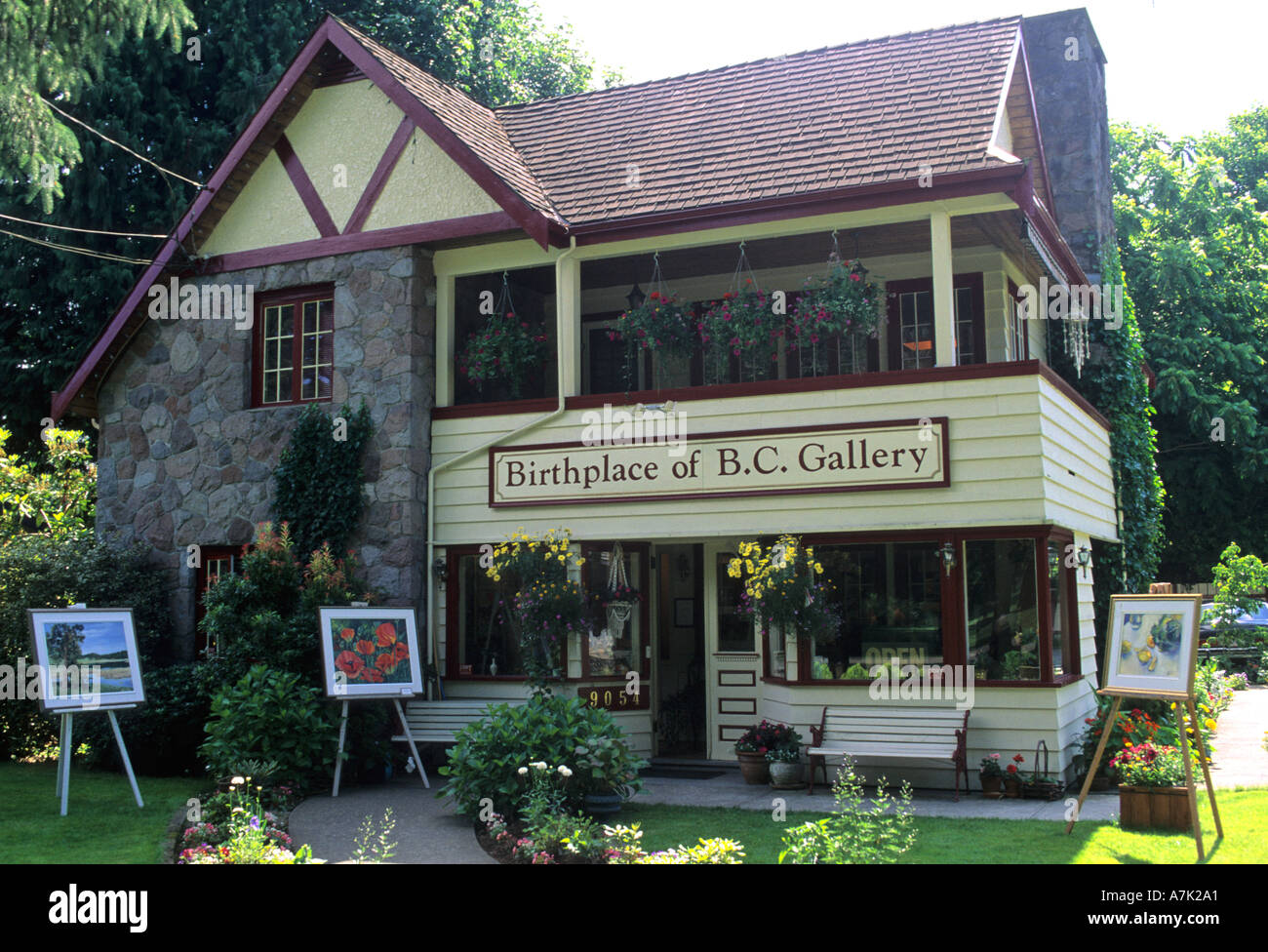 Art Gallery Fort Langley Vancouver BC Stock Photo Alamy